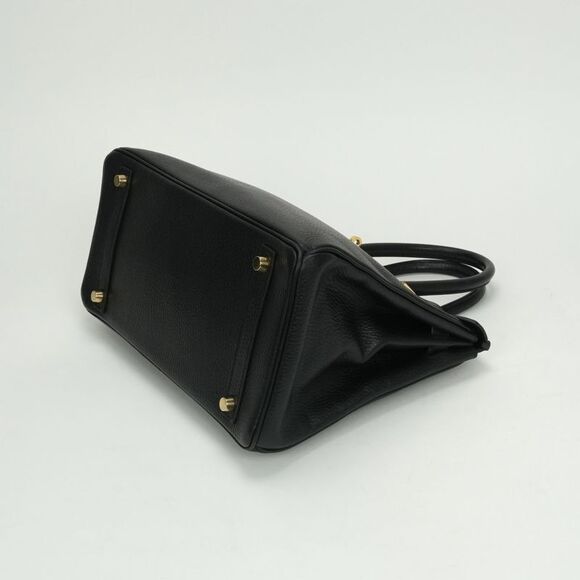 Hermes Birkin 30 Birkin 30 Bag Tote Bag Ardennes Noir Black Noir Black Gold - Picture 4 of 10